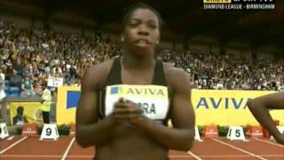 IAAF Diamond League Birmingham women 100m [upl. by Odragde664]