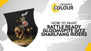 How to Paint Battle Ready Gloomspite Gitz Snarlfang Riders [upl. by Chapman]