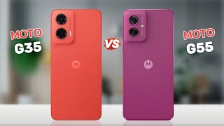 Moto G35 vs Moto G55  Full Comparison [upl. by Acker]