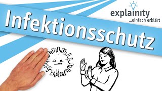 Infektionsschutz erklärt explainity®  Inhalt geprüft vom Vaccine Confidence Project am 24062021 [upl. by Colly]