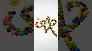 アートの中のこのアイコンをチョコレートボールと一緒に食べてくださいEat this icon inside art cute love with chocolate balls stopmotion [upl. by Carin]