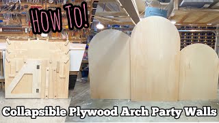 DIY Collapsible Wooden Chiara Arch Panel Backdrop Walls [upl. by Susanetta]