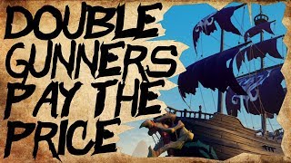 DOUBLE GUNNERS HUMILIATED  SEA OF THIEVES  Livestream with Crows Nest  Hitbotc  Jessetatoo [upl. by Carol-Jean]