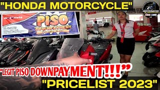 2023 HONDA MOTORCYCLE PRICELIST [upl. by Aynat]