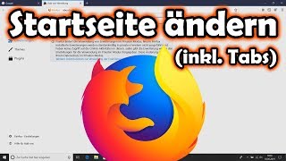 Mozilla Firefox Startseite ändern inklusive Tabs [upl. by Siroval248]