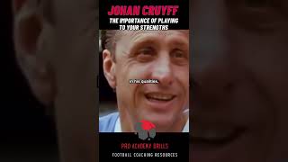 JOHAN CRUYFF  THE IMPORTANCE OF PLAYING TO YOUR STRENGTHS ⚽️ JohanCruyff CruyffPhilosophy [upl. by Emylee]