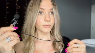 ASMR Close Up Repeating Tingly Trigger Words Hand Movements🌸🌸 [upl. by Atiuqaj]