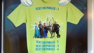 How To Design A Custom Disney FROZEN Shirt at Disney DesignATee at Downtown Disney [upl. by Florence]