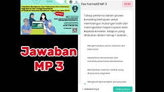 Jawaban Tes Formatif MP 3 Batch2  Pelatihan Manajemen Alur Pelayanan di FKTP [upl. by Ena970]