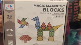 magnetic building blocks tiles for kids toy trendingshorts magnetic kids toys blocks building [upl. by Rolat]