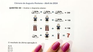 FUNDATEC  Câmara de Augusto Pestana 2024  Desafio Matemático  Expressão numérica [upl. by Jodee]