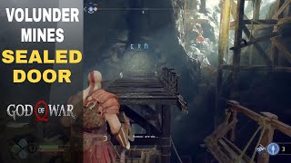 How to open sealed door in Volunder Mines All seals locations God of War 4 [upl. by Nytsirc]