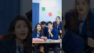 School Me Exam 😒🧑‍🏫❣️ Part1 shorts school love youtubeshorts [upl. by Adnik]