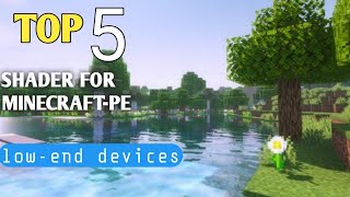 Top5 shader for Minecraft lowend devices [upl. by Ahseym424]