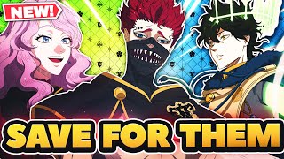 WHO TO SAVE amp SUMMON NEXT MAY SUMMON GUIDE  Black Clover Mobile [upl. by Klemperer]