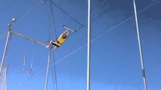 Matt at Beginner Trapeze  Hawks Off [upl. by Ynabe]