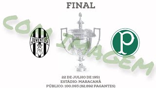 Palmeiras x Juventus  Final do Mundial 1951  Melhores Momentos [upl. by Sulecram]