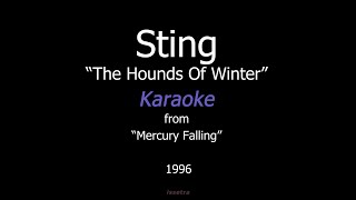 Sting — The Hounds Of Winter Karaoke [upl. by Verlee]