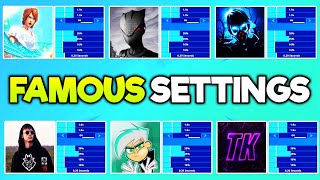 Famous Controller Players  Settings [upl. by Arihaz]