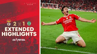 Extended Highlights  SL Benfica 21 Sporting CP [upl. by Alusru]