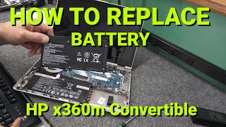 Replace Battery HP x360m Convertible Laptop [upl. by Notsej152]