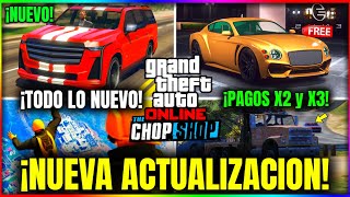 NUEVA ACTUALIZACION en GTA5 Online ¡TODO LO NUEVO COCHE NUEVO TRIPLE DINERO y MÁS NOTICIAS DLC [upl. by Tartaglia]