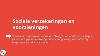 Mens en Werk sociale verzekeringen en voorzieningen [upl. by Fleisher]