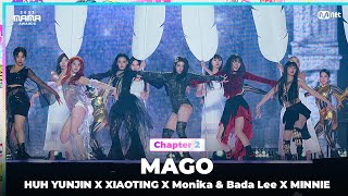 2023MAMAHUH YUNJIN X Xiaoting X Monika X BADA X MINNIE  MAGO  Mnet 231129 방송 [upl. by Annavoeg]