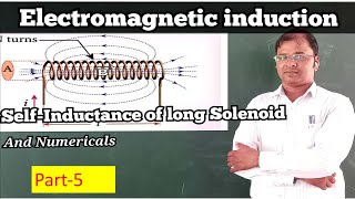 Self inductance of a Solenoid and with Numerical  Class 12th Part5 Physics by goyal baba cbse [upl. by Htial]