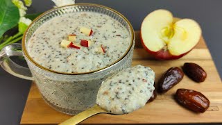 Healthy breakfast for weight loss with Oats Apple and Dates  No sugar No egg [upl. by Lemuela]