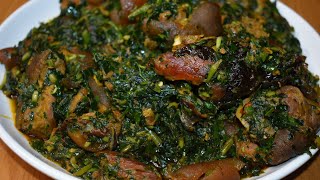 HOW TO COOK EDIKANG IKONG SOUP BEST NIGERIAN VEGETABLE SOUPCALABAR STYLE NIGERIAN FOOD [upl. by Leeann]