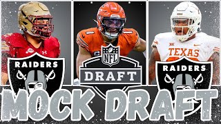 Las Vegas Raiders 2024 OFFSEASON 7 Round Mock Draft Free Agency Strategy and Team Breakdown [upl. by Bates]