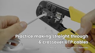 Practice making UTP Cables  Straight Through amp Crossover UTP Cable  CCN [upl. by Asusej]