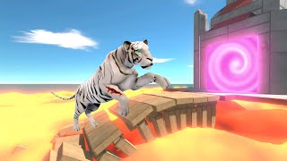 Run From the Collapsing Bridge Into the Portal  Animal Revolt Battle Simulator [upl. by High730]