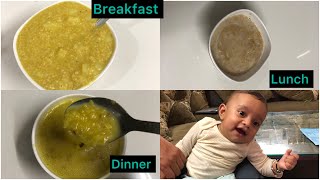 What My 11 Old Month Baby Eats In a Day  3 Food Recipes For 612 Months Babies  Healthy Baby Food [upl. by Ainoet]