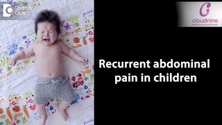 Should you worry if your child has abdominal pain  Dr Indu Khosla of Cloudnine Hospitals [upl. by Gad]