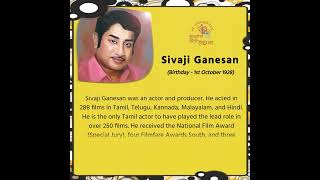 Sivaji Ganesan was an actor and producer SivajiGanesan [upl. by Amata285]