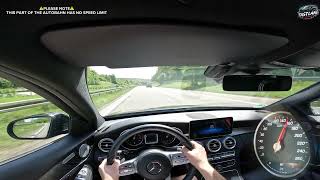 MercedesBenz C 220 d  POV Driving on German Autobahn  4K [upl. by Lipsey]