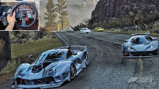 Goliath Race  Ferrari  Forza Horizon 5  PS5 Steering wheel Gameplay [upl. by Bor]