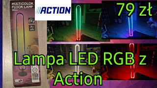 Lampa stojąca Led RGB z pilotem z Action za 79 zł [upl. by Ylicic]