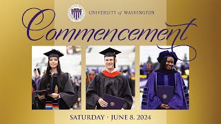 2024 University of Washington Commencement [upl. by Ecydnak]