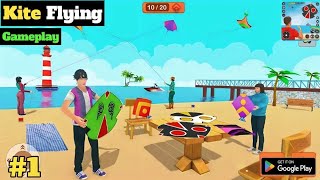 I Fly Kite In Game  Kite Flying Sim gameplay [upl. by Adila]