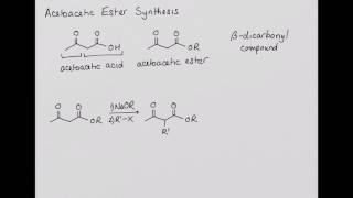 Acetoacetic Ester Synthesis [upl. by Ainad]