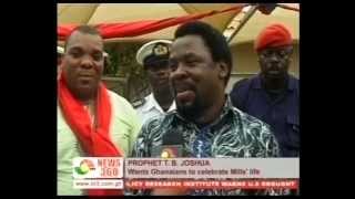 TB Joshua In Ghana Speaks On Mills Death [upl. by Courcy]