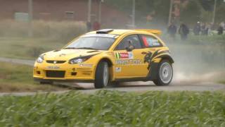 RallyeMADcom Closeups Andersson spins at Ypres Rallye HD [upl. by Vonnie]