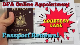 How to apply DFA Online Appointment OFW Passport Renewal Courtesy Lane at Robinsons Galleria [upl. by Ellinej]