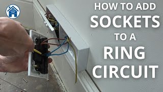 How to ADD SOCKETS to a RING CIRCUIT WAGOBOX amp WAGO connectors How to wire a double socket [upl. by Drye]