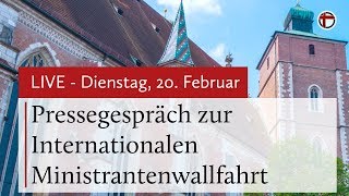 Pressegespräch zur Internationalen Ministrantenwallfahrt nach Rom 2018 [upl. by Essa681]