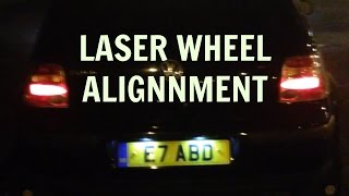 GOLF MK4 LASER WHEEL ALIGNMENT [upl. by Aicemed]