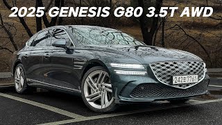 2025 Genesis G80 35T AWD Hallasan Green Walk Around 4K [upl. by Tohcnarf]